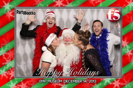 It's the F5 Company Holiday Party at EMP (now called MoPop) - Tonight We PartyBooth! Seattle Photo Booth ©2013 PartyBoothNW.com